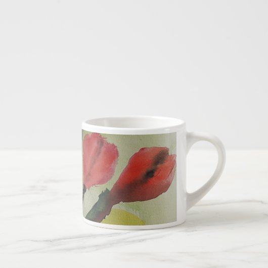 Tasse Expresso Tulipes Abstraites (Droite)