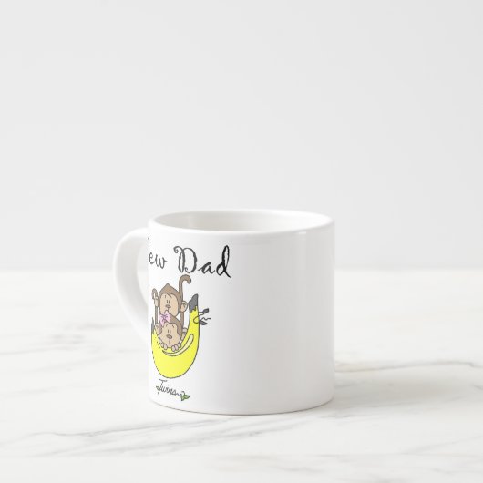 Tasse Expresso Twin Boy and Girl New Dad Cadeaux (Devant gauche)