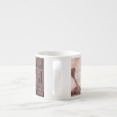 Tasse Expresso Typographie de l'orchidée, florale, fleur (Dos)