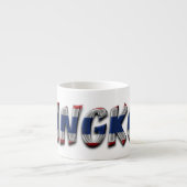 Tasse Expresso Typographie du drapeau thaïlandais Bangkok Thaïlan (Devant)