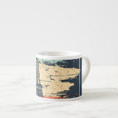 Tasse Expresso Typographie parisienne : affiche Eiffel abstraite. (Devant droit)