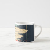 Tasse Expresso Typographie parisienne : affiche Eiffel abstraite. (Droite)