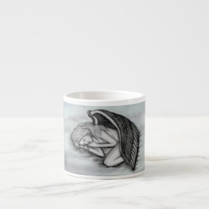 Tasse Expresso Un Ange endormi sur les nuages des cieux