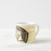 Tasse Expresso Un Ange endormi sur les nuages des cieux (Devant droit)