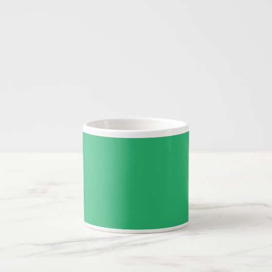 Tasse Expresso un arrière - plan vert avec une bordure blanche (Devant)