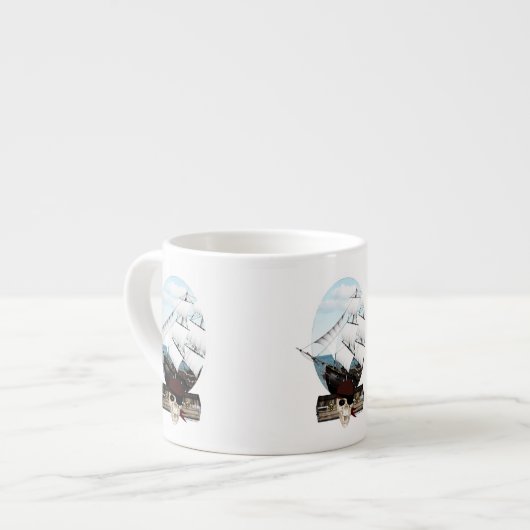 Tasse Expresso Un bateau pirate (Devant gauche)