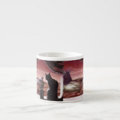 Tasse Expresso Un nouveau monde entier - Sci-Fi - Chat sur Mars (Devant)