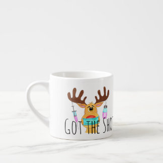 Tasse Expresso Un renne masqué à visage de tir