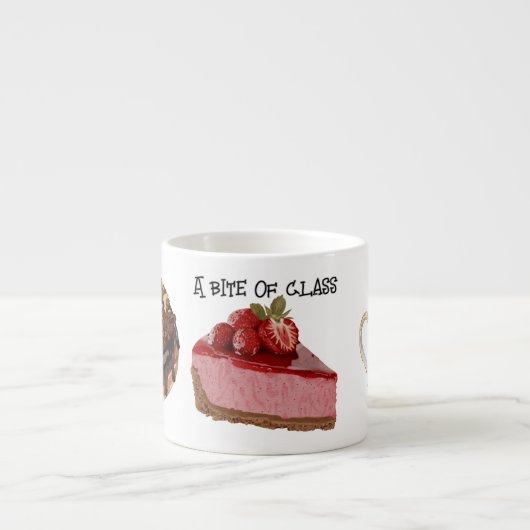 Tasse Expresso Une bouchée de classe (Devant)