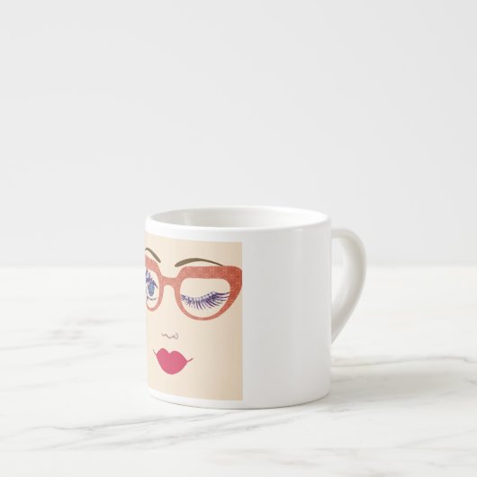 Tasse Expresso Une femme (Devant droit)