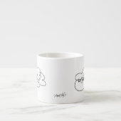 Tasse Expresso UnSTOPPABLE will - Bold CloudS - Black Script (Devant)