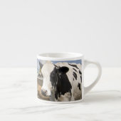 Tasse Expresso Vaches devant une grange rouge et silo sur une fer (Droite)