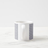 Tasse Expresso Vagues bleues japonaises Seigaiha Mer (Dos)