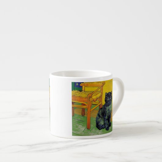 Tasse Expresso Van Gogh Black Cat (Devant droit)