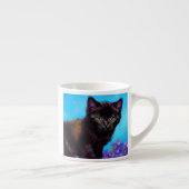 Tasse Expresso Van Gogh Chat et fleurs (Droite)