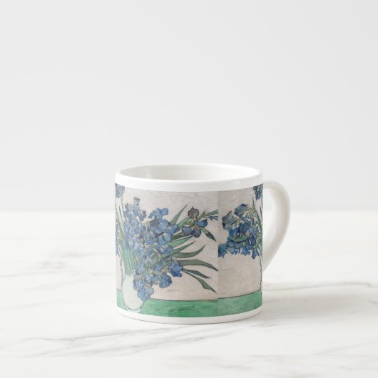 Tasse Expresso Van Gogh Iris Vase Peinture Impressionnisme (Devant droit)
