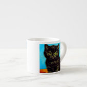 Tasse Expresso Van Gogh Style Pouting Kitten (Devant droit)