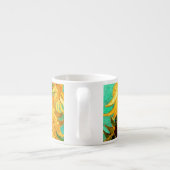 Tasse Expresso Van Gogh Sunflowers (F455) Art Vintage (Dos)