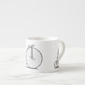 Tasse Expresso Vélo à grande roue Penny Farthing (Devant droit)
