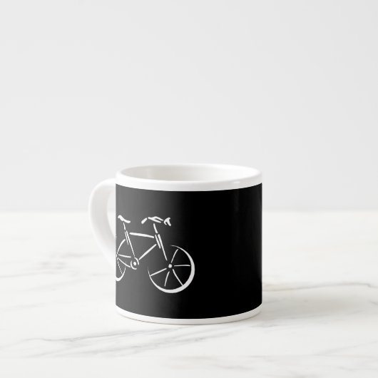 Tasse Expresso Vélo blanc (Devant gauche)