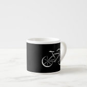 Tasse Expresso Vélo blanc (Devant droit)