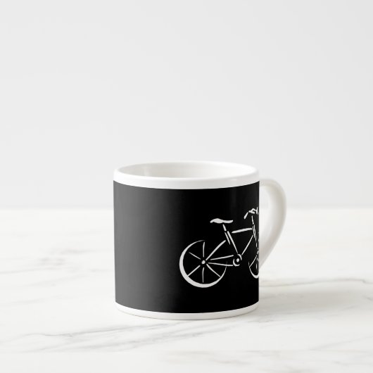 Tasse Expresso Vélo blanc (Devant droit)