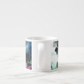 Tasse Expresso Vent foncé centré sur le cube (Dos)