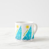Tasse Expresso Vent, voile et soleil (Devant droit)