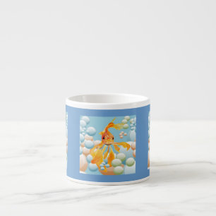 Tasse Expresso Vermillion Oiseaux Dans L'Eau Bubble Pastel