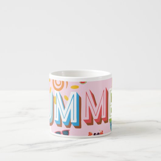 Tasse Expresso Vibes d'été (Devant)