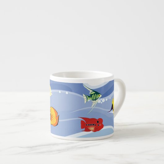 Tasse Expresso Vibrant Underwater Fish Art Espresso Cup (Devant droit)