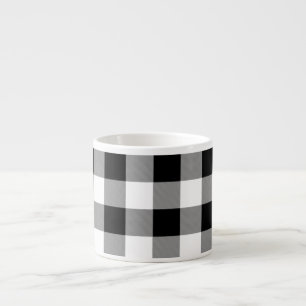 Tasse Expresso Vichy noir et blanc de buffle