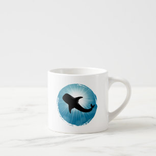 Tasse Expresso Vie aquatique sous-marine de requin-baleine