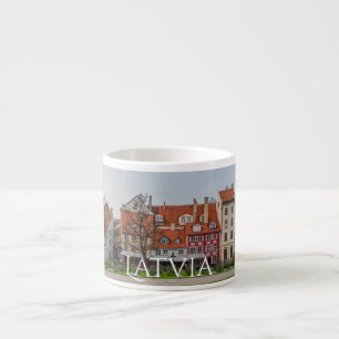 Tasse Expresso Vieille ville de Riga en automne