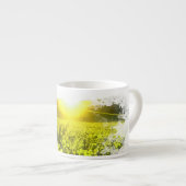 Tasse Expresso ~* Vignoble raisins Toscan coucher de soleil Itali (Devant droit)