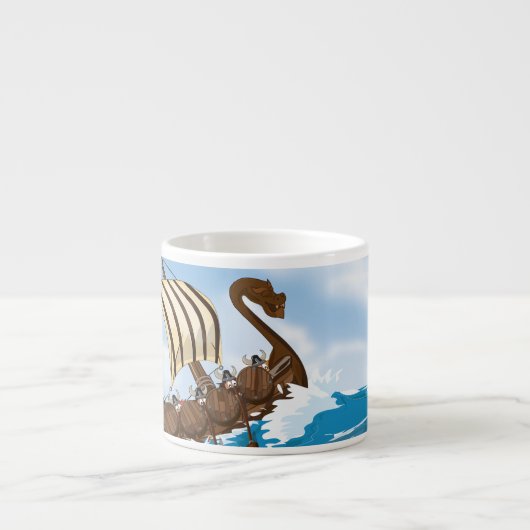 Tasse Expresso Viking Ship (Devant)