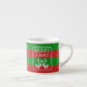 Tasse Expresso Vilain pull motif sonnettes Joyeux fils Xmas (Droite)