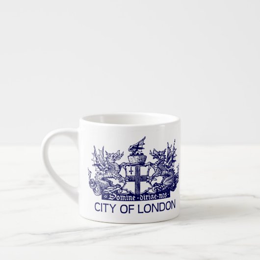 Tasse Expresso Ville de Londres, cru, manteau des bras, (Gauche)