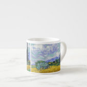 Tasse Expresso Vincent Van Gogh - Champ de blé avec cyprès (Devant droit)