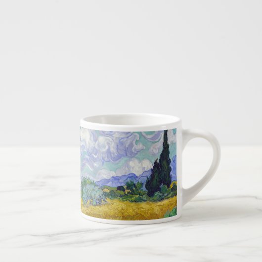 Tasse Expresso Vincent Van Gogh - Champ de blé avec cyprès (Droite)