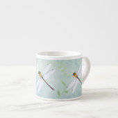 Tasse Expresso Vintage Dragonfly on Faded Floral (Devant droit)