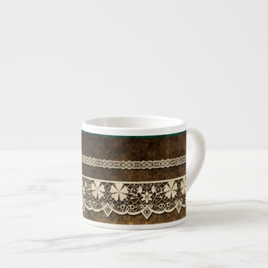 Tasse Expresso Vintage lace (Devant droit)