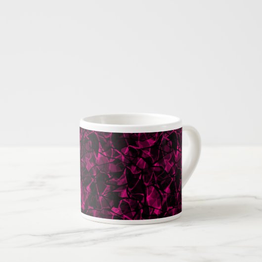 Tasse Expresso violet Abstrait (Devant droit)
