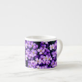 Tasse Expresso Violet Fleurs Espresso Coupe Violets (Devant droit)