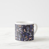 Tasse Expresso Violet/or de bois d'hiver ID785 (Devant droit)