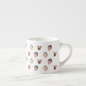 Tasse Expresso Visage personnalisé, cadeau familial unique 3 phot (Droite)