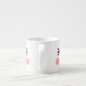 Tasse Expresso Visage riant drôle Emoji (Dos)