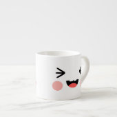 Tasse Expresso Visage riant drôle Emoji (Devant droit)