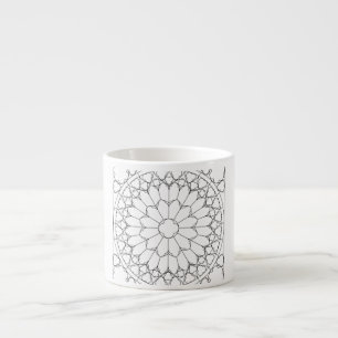 Tasse Expresso Vitraux de roses