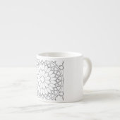 Tasse Expresso Vitraux de roses (Devant droit)
